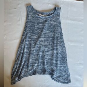 Blue tank open back flowy tank top. Good condition.